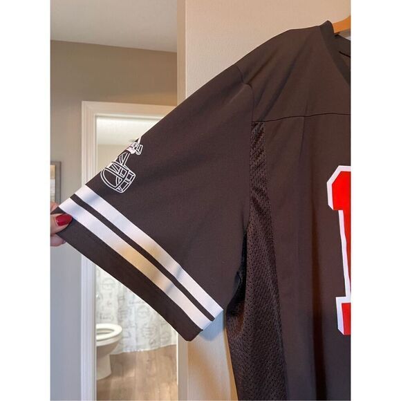 NFL Men's 2XL Cleveland Browns Odell Beckham Jr Jersey #13 Brown Orange Football - Picture 4 of 9